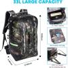 WILD HEART Waterproof and Airtight 33L Backpack with Rafting and Tracking Capabilities – Perfect for River Adventures（Army Green）