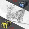 WILD HEART Waterproof bag Motorcycle saddlebag 50L Tank bag Motor Side bag(Black)