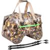 WILD HEART Dry Motorcycle Tail bag 70L/50L With Rope Straps and Inner Pocket Waterproof PVC 500D for Travel,Motorcycle and so on(Autumn leaves)