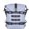 WILD HEART Waterproof Crash Bar Bags 6L/8L/15L Motorcycle Bag used as Motorcycle Luggage Sissy Bar Back Seat Saddle Rack Rear Fender Pouch Dirt Bike Gear Side Tool Bag Pack for moto ATV(grey)