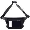 WILD HEART Waterproof Waist Bag IPX8 with Adjustable Waist belt Screen Touchable Dry Bag Double Inner Pocket for Swimming Diving Floating Rafting Boating(black)