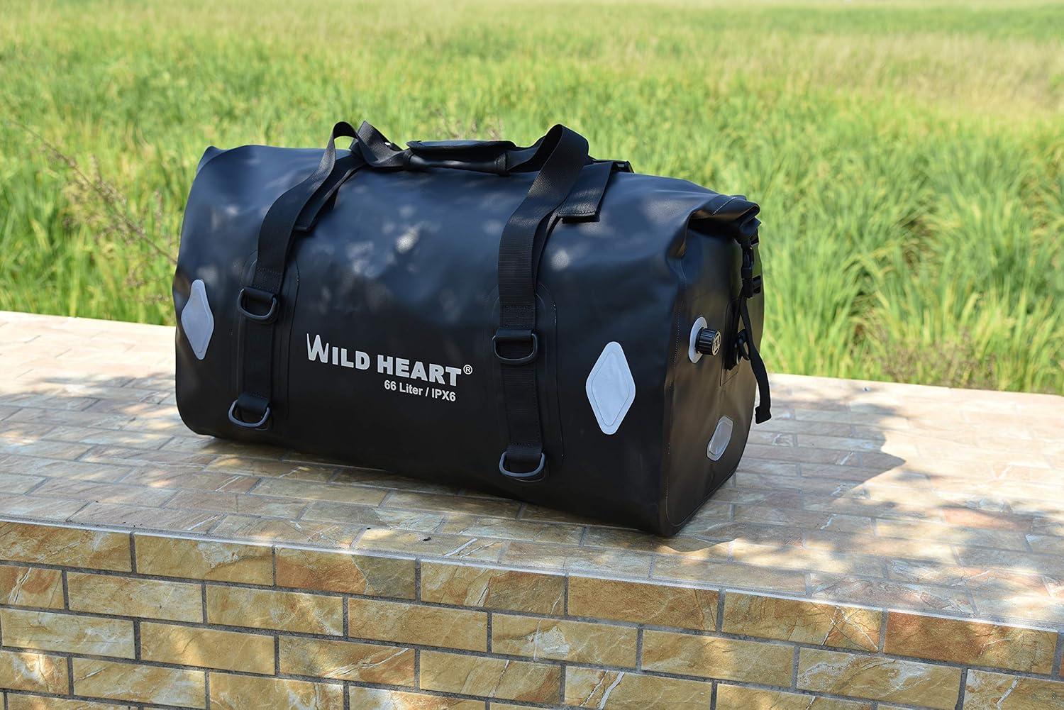 imageWaterproof Bag 55L 66L 77L Motorcycle Dry Duffel Bag for TravelMotorcycling CyclingHikingCamping 77L BlackBlack